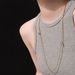Medium To Long Sweater With Titanium Steel Gold-plated Overlay And OT Buckle Necklace, Trendy Women's Collarbone Chain_ipsvogv.com