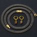Women's Jewelry Set Tennis Chain Black Zircon Necklace Jewelry Hip Hop Light Luxury Diamond Studded Bracelet Earring Set_ipsvogv.com