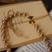 Vintage Vintage Jewelry From The United States, Tirfari, Champagne, Gold, Glass, Pearl, Short Necklace, Female Actress,_ipsvogv.com