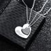 hot selling heart shaped stainless steel necklace motherdaughter Mother's Day engraved pendant necklace_ipsvogv.com