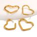 Stainless Heart-shaped Earrings, Titanium Steel Waterproof Peach Heart Buckle, Fashionable And Simple DIY Earring_ipsvogv.com