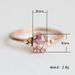 New Copper Jewelry Pink Zircon Princess Goose Egg Diamond Engagement Ring_ipsvogv.com