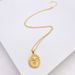Women's Jewelry Niche Design Round Lion Necklace Gold Plated Ins Cold Style Necklace Temperament Clavicle Chain_ipsvogv.com