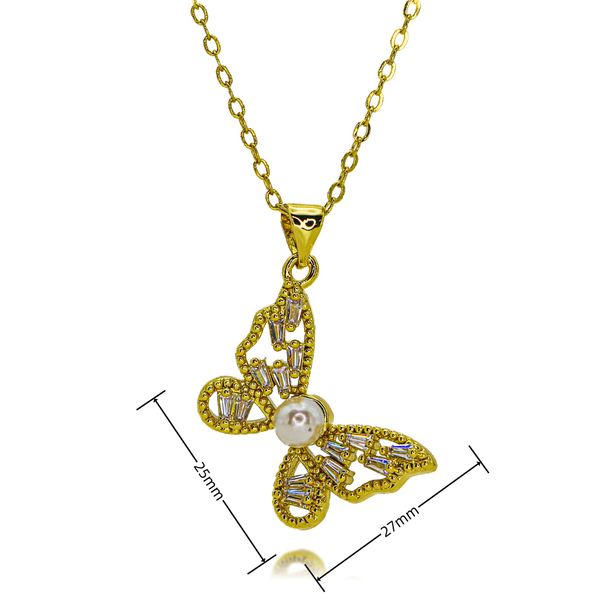 Butterfly Necklace For Girls Light Luxury Niche Design High End New Clavicle Chain Strong Chain Summer Gift_ipsvogv.com