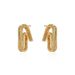 Women's Jewelry Front And Back Geometric Earrings Light Luxury Niche Design Fashionable French Twist Earrings_ipsvogv.com