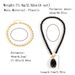 Beaded Two Piece Set Multi Layer Round Beaded Necklace Retro Water Drop Pendant Necklace_ipsvogv.com