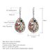 Tourmaline S925 Silver Earrings Retro Personalized Colored Gemstone Natural Crystal Earrings Earrings_ipsvogv.com