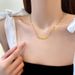 Full Body 【 Titanium Steel 】 6 Flower Minimalist Gold Necklace In The Wind Furnace, Female Ins Mesh Red Collarbone Chain 【 】 Furnace,_ipsvogv.com