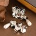 Trendy Brand Fashion Style Pearl Pendant Long Tassel Exaggerated, Atmospheric, High-end Silver Needle Earrings_ipsvogv.com