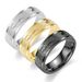 Light Luxury Design Sense Titanium Steel Carving Matte Non Fading Small Couple Ring Fashion Jewelry_ipsvogv.com