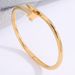 Unisex electroplated stainless steel nail bracelet fashionable light luxury women's high end non fading bracelet_ipsvogv.com