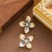 French Exquisite Fashionable Diamond Inlaid Zircon Drip Oil Flower For Women, Niche Personality, Elegant And High-end_ipsvogv.com