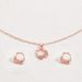 version Korean style fresh sweet earrg necklace set with simple laid zircon earrgs and niche design collarbone_ipsvogv.com