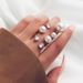 Korean Version Of Ins Design, Diamond Studded, Geometric Exaggeration, Large Pearls, Irregular Opening Index Finger_ipsvogv.com