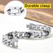 Qiaojin Trendy Personality Titanium Men's Cuban Chain Street Hip-Hop Skull Stainless Steel Bracelet_ipsvogv.com