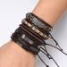 Men's Jewelry Retro Braided Leather Bracelet Leaf Star Combination Set Bracelet_ipsvogv.com