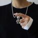 Actionable Violent Bear Titanium Steel Necklace Hip Hop Men's Fashion Punk Couple Chain Women's Minority Sweater Pendant_ipsvogv.com