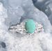 Xiyin Fashion Turquoise Simple Alloy Pair Ring Women's Jewelry_ipsvogv.com