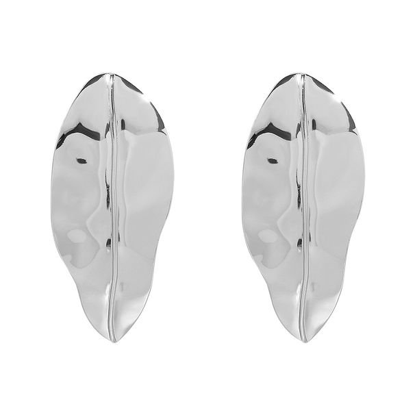 12692 Fashionable, Trendy, Personalized, and Elegant New with ZA Design, Leaf Fold Alloy Earrings_ipsvogv.com