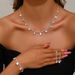 Women’s Jewelry Set Fashion Fashionable Bridal Suits Wedding Jewelry Necklace Earrings Bracelet Ring Round Simple Suit Dress Accessories_ipsvogv.com