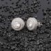 Popular Sterling Silver Round Full Zircon Hip Hop Personality Earrings Men And Women Trendy Earrings_ipsvogv.com