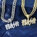 Hot Item FLASH Letter Hip-Hop Fashion Creative Alloy Cuban Chain Lightning Pendant_ipsvogv.com