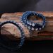 New Titanium Blue Chain Hip-Hop Jewelry Unisex Single Row Stone Stainless Steel Tennis Bracelet_ipsvogv.com