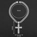 Personalized Cross Chain, Niche Design, Full Diamond Hip-hop Cuban Chain Necklace, Men's Necklace_ipsvogv.com