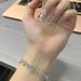 Fan Family With Steel Seal Language Bracelet, Goddess Day Gift For Girlfriend, Heartbeat And High End Love Heart By Ju_ipsvogv.com
