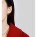 Earrings Sterling Silver Red Zircon Love Ear Buckle Light Luxury Autumn And Winter Niche Ins Earrings Women's High-end Jewelry_ipsvogv.com
