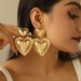 Jewelry Personality Temperament Heart Earrings Fashion Light Luxury Geometric Versatile Metal Ear Accessories_ipsvogv.com