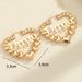 Statement Large Exaggerated High-end Feel DIY Letter Bamboo Knot Heart Earrings_ipsvogv.com