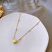 Simple Love Titanium Steel Necklace Female Niche Design Sense Gold Clavicle Chain New Product Necklace Accessories Pendant_ipsvogv.com