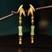 Chinese Style Bamboo Long, Luxurious And Niche Design With A Sense Of Temperament. Jade Ear. New 2023_ipsvogv.com