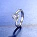 S925 Sterling Silver Ring For Women Classic Versatile Temperament 1ct Twist Arm Four Claw Moissanite Finger Ring_ipsvogv.com