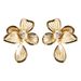 French Elegant Diamond Studded With Flower Petals, Women's Earrings, Light Luxury, High-end Temperament, Simple Silver_ipsvogv.com