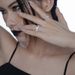J1226 Korean Version Small And Minimalist S Sterling Silver Diamond Inlaid Fine For Women's Instagram Style Open Wrinkle_ipsvogv.com