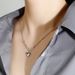 S925 Sterling Silver Necklace Girls All-match Light Luxury High-end Design Sense Korean Small Love Heart-shaped Necklace_ipsvogv.com