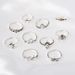 Instagram New Alloy Turtle Cross Leaf 8-Character Ten Piece Set Ring For Women_ipsvogv.com