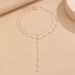 Temperament Pearl Chain Long Tassel Simple Ins Cross Pendant Collarbone Necklace_ipsvogv.com