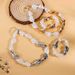 Baroque Irregular Shaped Beads Bracelet Necklace Exaggerated Retro Jewelry_ipsvogv.com