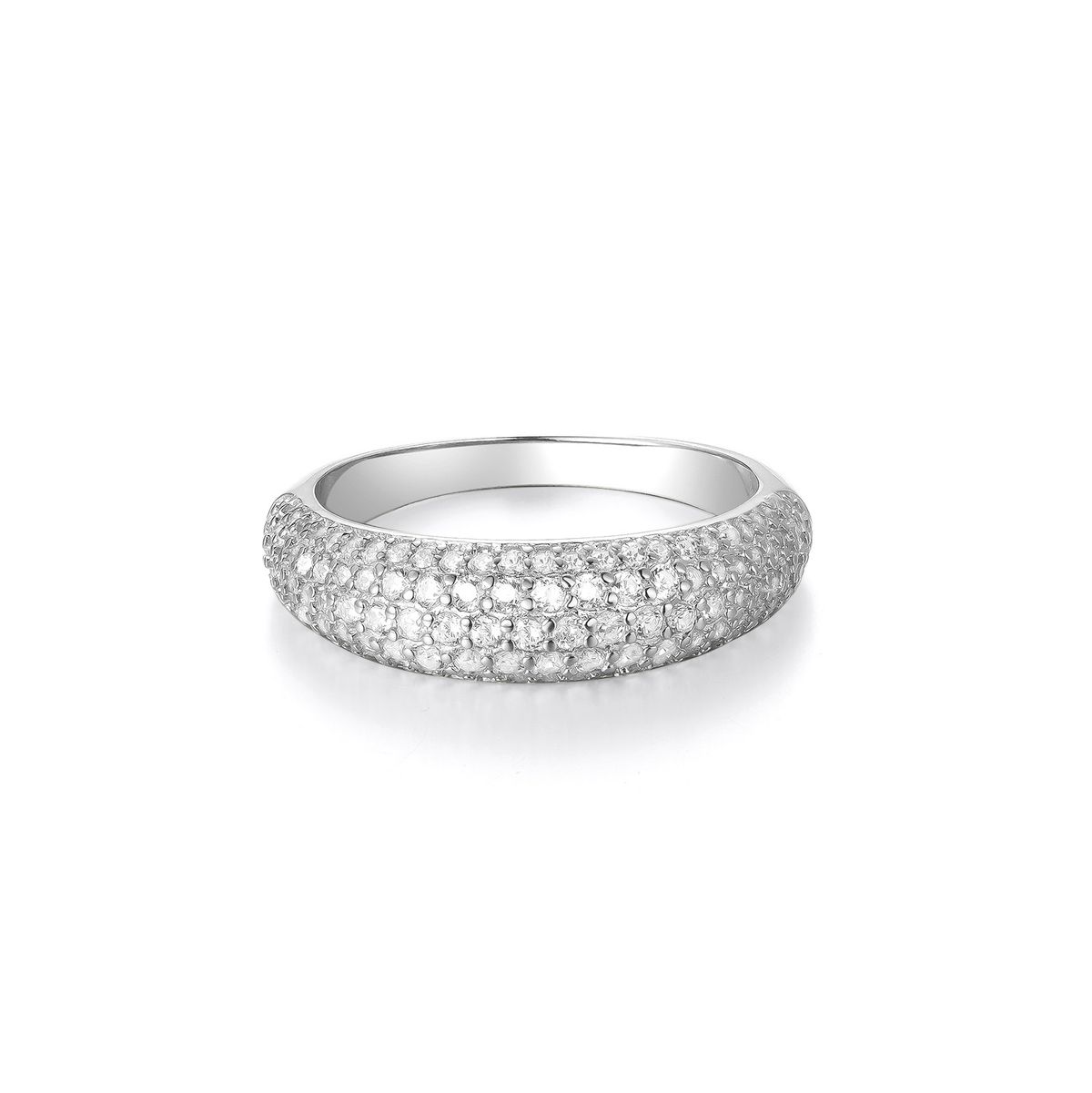 S Silver Street Cuba Multiple Rows Full Diamond For Men And Women Ins Trendy Hip Hop Personalized High End Niche Rings_ipsvogv.com
