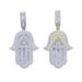 Pendant Necklaces New Hip Hop Palm Pendant Trend Inlaid Zircon Jewelry Couple Necklace_ipsvogv.com