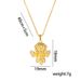 Electroplating Heavy Industry Luxury Style And Light Little Angel Real Gold Pendant DIY Handmade Jewelry Titanium Steel_ipsvogv.com
