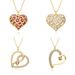 Copper Plated Gold Micro Inlaid Zircon Light Luxury Cold Style Niche Love Heart Pendant Necklace_ipsvogv.com