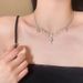 【 13000 People Collection 】 Stupid Beauty~Cross Zircon Tassel Collarbone Chain Women's Fashion Personality Design_ipsvogv.com