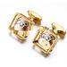 High quality square gear men's movement buttons French shirt cufflink cufflinks_ipsvogv.com