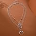 New Necklaces, Fashionable And Personalized Maps, Moon Three-layer Necklace Accessories_ipsvogv.com