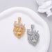 Hip Hop Accessories Fashionable Full Diamond Creative Crown Lion Head Necklace Pendant Men's High-end Cuban Chain_ipsvogv.com