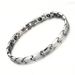 Men And Women's Jewelry Steel Color Stainless Steel Bracelet Zircon Black Gallstone Health Sports Bracelet_ipsvogv.com